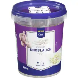 Metro Knoblauch, Preisangabe ohne MwSt. (Preis inkl. MwSt. 8,79 €), METRO Angebot