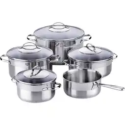 Metro Kochtopfset Murano 9-tlg., Preisangabe ohne MwSt. (Preis inkl. MwSt. 91,19 €), METRO Angebot