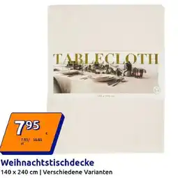 Action Weihnachtstischdecke Angebot