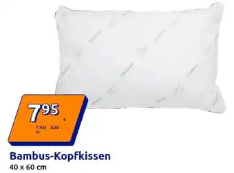 Action Bambus-Kopfkissen Angebot