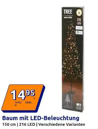 Action Baum mit LED-Beleuchtung Angebot