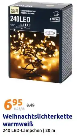 Action Weihnachtslichterkette warmweiß Angebot