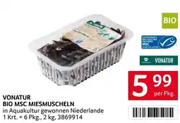 Transgourmet Vonatur bio msc miesmuscheln Angebot