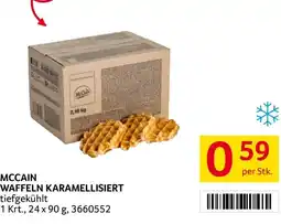 Transgourmet Mccain waffeln karamellisiert Angebot