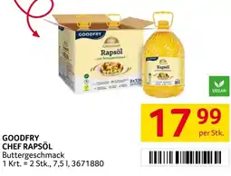 Transgourmet Goodfry chef rapsöl Angebot