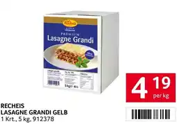 Transgourmet Recheis lasagne grandi gelb Angebot