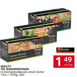 Transgourmet Quality tee tassenportionen Angebot