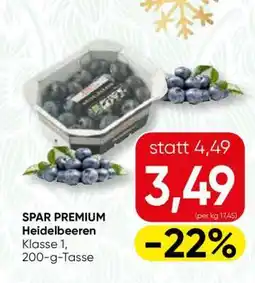 Spar SPAR PREMIUM Heidelbeeren Angebot
