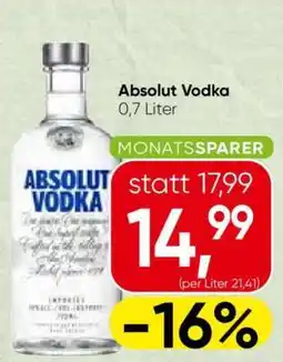 Spar Absolut Vodka Angebot
