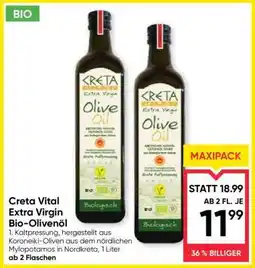 Maximarkt Creta Vital Extra Virgin Bio-Olivenöl Angebot