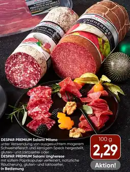 Spar Despar premium salami milano Angebot