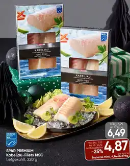 Spar Spar premium kabeljau-filets msc Angebot