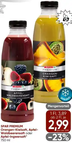 Spar Spar premium orangen-kiwisaft, apfel- waldbeerensaft oder apfel-ingwersaft Angebot