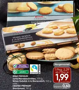 Spar Spar premium zarte mandelschnitten, feines gebäck à la bienenstich Angebot