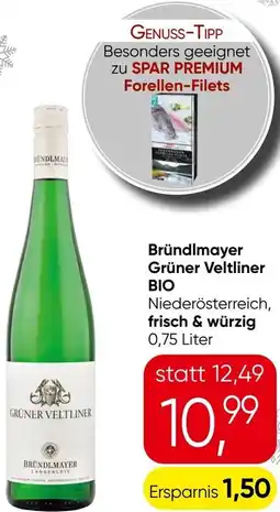 Spar Bründlmayer Grüner Veltliner BIO Angebot