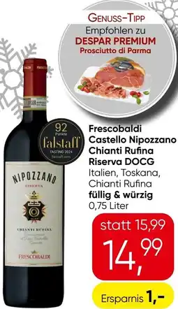 Spar Frescobaldi Castello Nipozzano Chianti Rufina Angebot