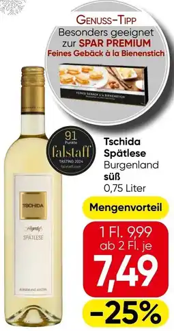Spar Tschida Spätlese Angebot