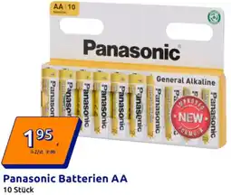 Action Panasonic Batterien AA Angebot