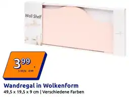 Action Wandregal in Wolkenform Angebot