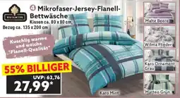Norma Mikrofaser-Jersey-Flanell- Bettwäsche Angebot