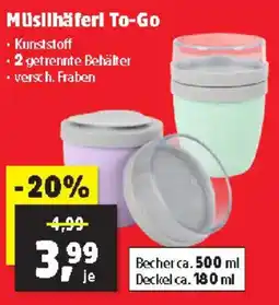 Thomas Philipps Müslihäferl To-Go Angebot