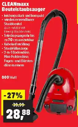 Thomas Philipps Cleanmaxx beutels taubsauger Angebot