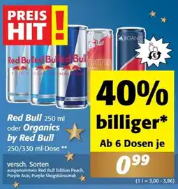 Nah&Frisch Red Bull oder Organics by Red Bull Angebot