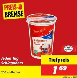 Nah&Frisch Jeden Tag Schlagobers Angebot