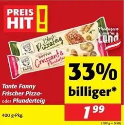 Nah&Frisch Tante Fanny Frischer Pizza- oder Plunderteig Angebot