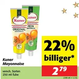 Nah&Frisch Kuner Mayonnaise Angebot