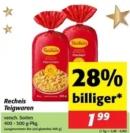 Nah&Frisch Recheis Teigwaren Angebot