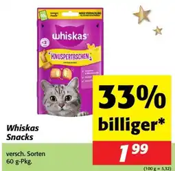 Nah&Frisch Whiskas Snacks Angebot