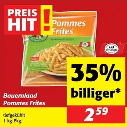 Nah&Frisch Bauernland Pommes Frites Angebot