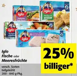 Nah&Frisch Iglo Fische oder Meeresfrüchte Angebot