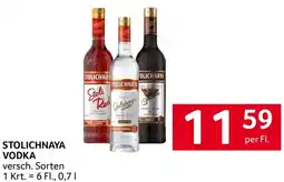Transgourmet Stolichnaya vodka Angebot