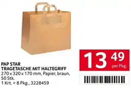 Transgourmet Pap star tragetasche mit haltegriff Angebot