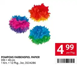 Transgourmet Pompons farbenspiel papier Angebot
