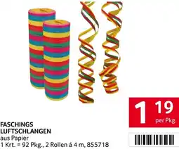 Transgourmet Faschings luftschlangen Angebot