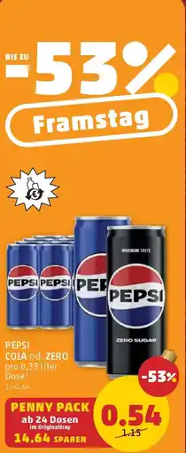 PENNY Pepsi cola od. zero Angebot