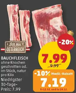PENNY Bauchfleisch Angebot