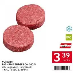 Transgourmet Vonatur bio-rind burger Angebot
