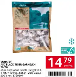 Transgourmet Vonatur asc black tiger garnelen Angebot