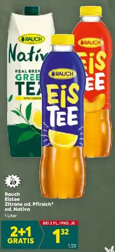 Billa Rauch Eistee Zitrone od. Pfirsich Angebot