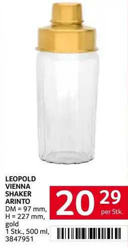 Transgourmet Leopold vienna shaker arinto Angebot