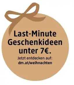 dm Last-Minute Geschenkideen unter 7€. Angebot