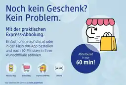 dm Noch kein Geschenk? Kein Problem. Angebot