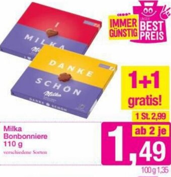Sutterlüty Milka Bonbonniere 110 g Angebot