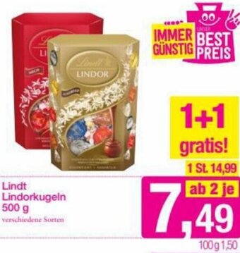 Sutterlüty Lindt Lindorkugeln 500g Angebot