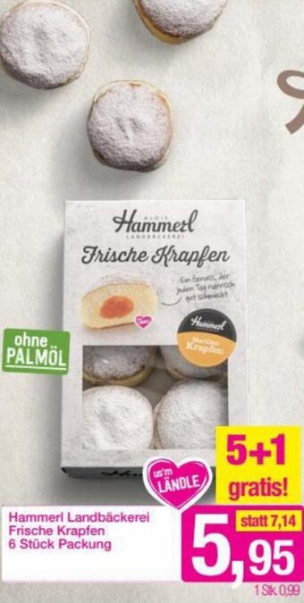 Sutterlüty Hammerl Landbäckerei Frische Krapfen 6 Stück Packung Angebot