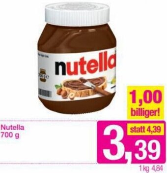 Sutterlüty Nutella 700g Angebot